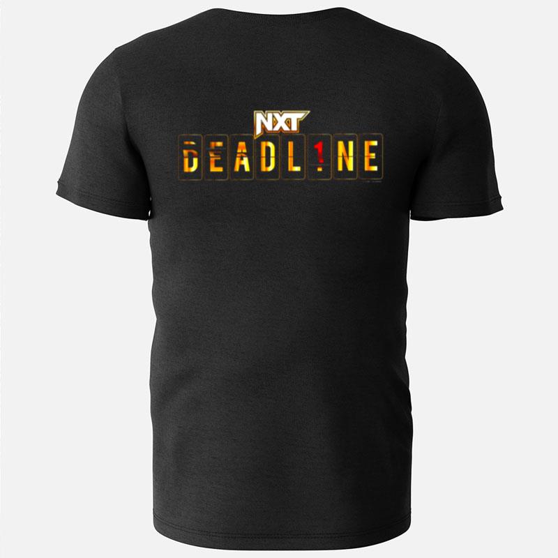 Nxt Deadline Deadl1Ne Gold Text Logo T-Shirts