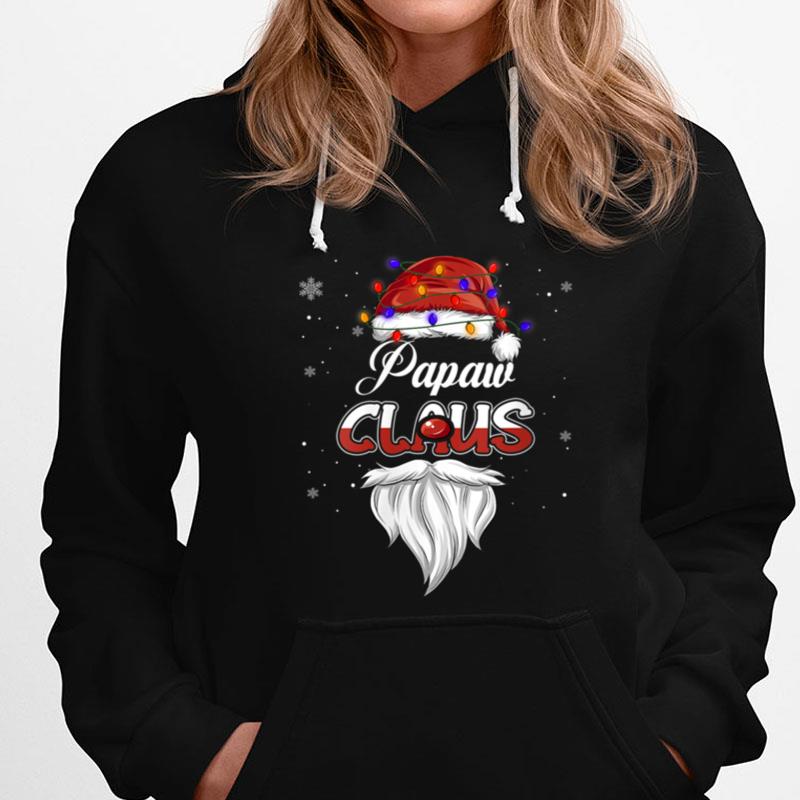 Papaw Claus Hat Lights Christmas Pajama Family Matching Xmas T-Shirts