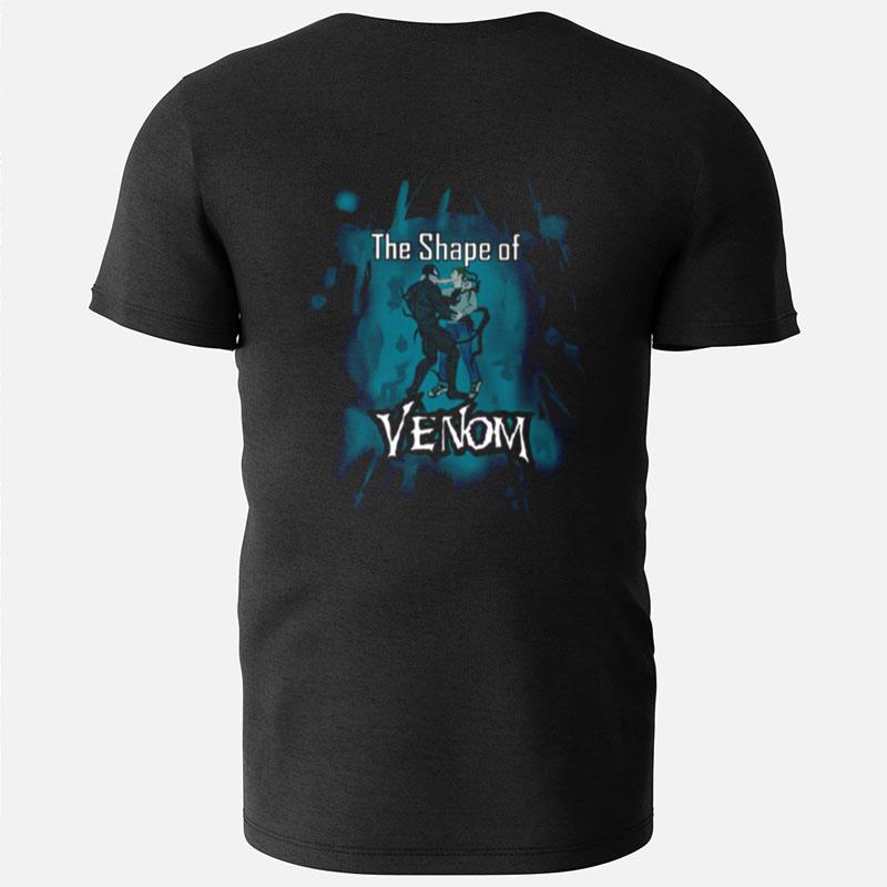 Parody The Shape Of Water The Shape Of Venom Aqua Blue T-Shirts