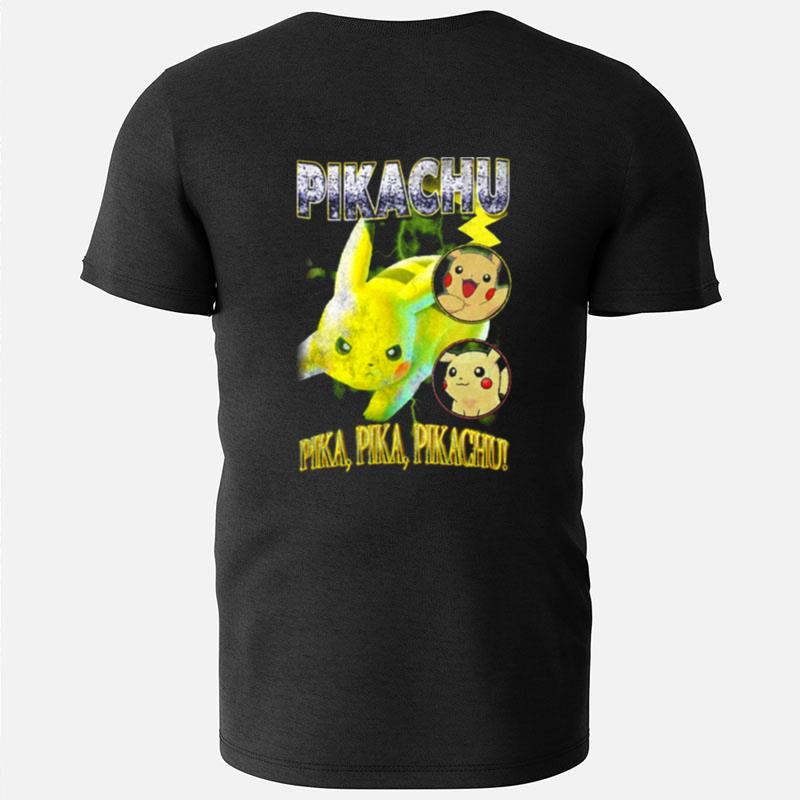 Pika Pika Pikachu Thunder Power Pokemon Vintage T-Shirts