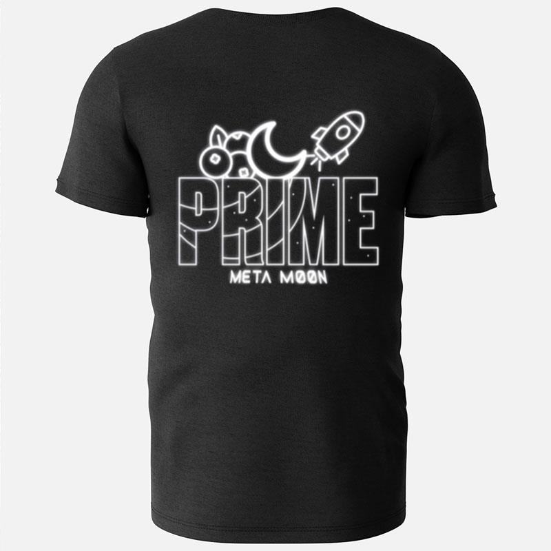 Prime Hydration Meta Moon Neon Light Sign Party T-Shirts