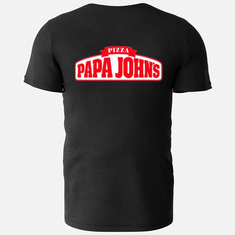 Red Papa John's Pizza Logo T-Shirts