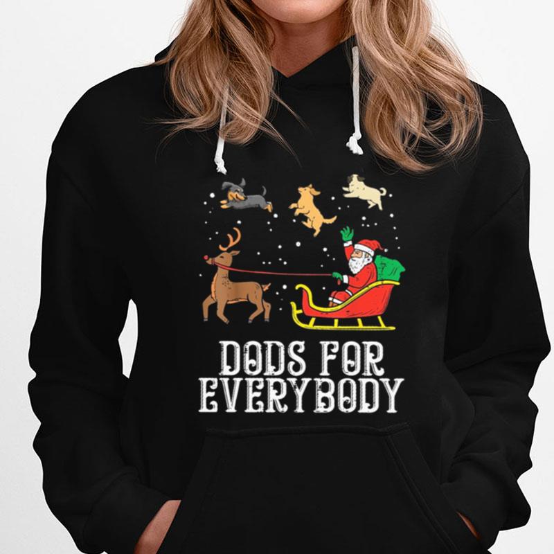 Santa Claus Dogs For Everybody Christmas T-Shirts