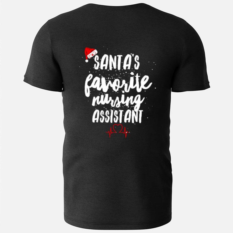 Santa's Favorite Nursing Assistant Nurse Christmas T-Shirts