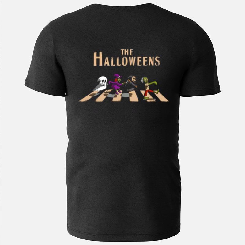 The Halloweens Horror Team Friends Inspired By Abbey Road The Beatles T-Shirts
