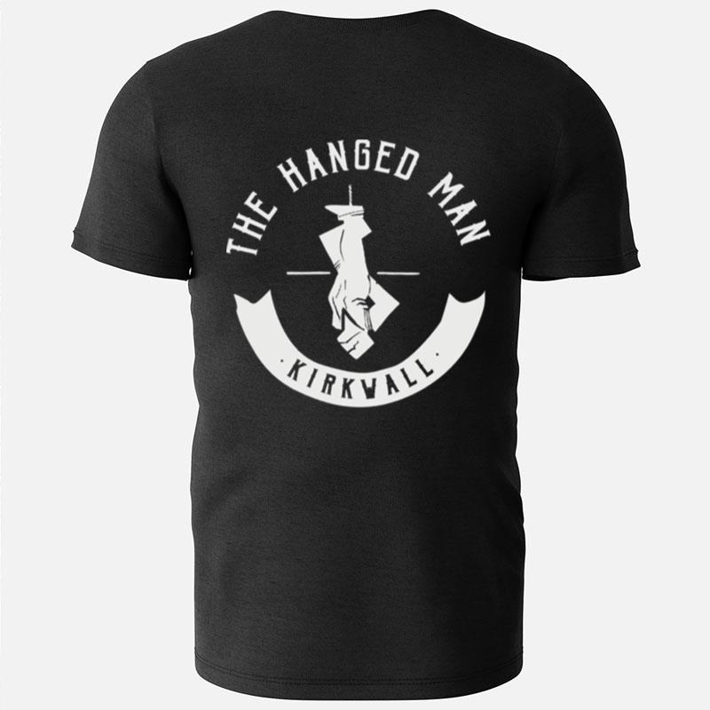 The Hanged Man Pub Kirkwall Logo Dragon Age 2 White Logo T-Shirts