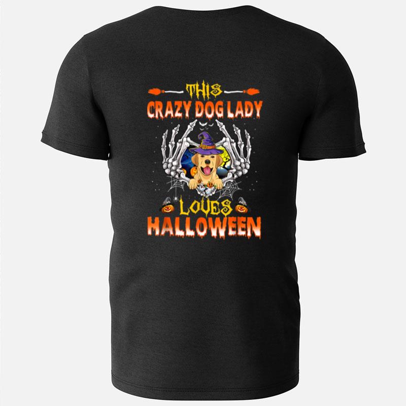 This Crazy Dog Lady Labrador Loves Halloween T-Shirts