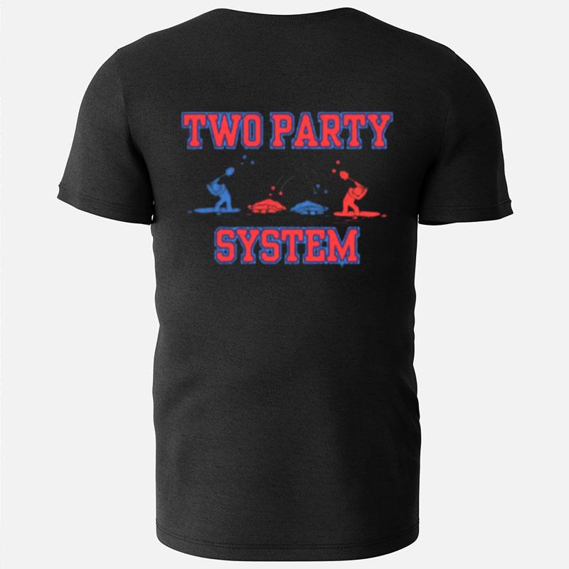 Two Party System Republicans Democrat Independent T-Shirts