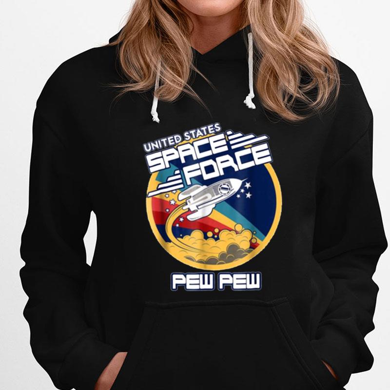 United Space Force Trump Ussf Us Space Force Pew Pew T-Shirts