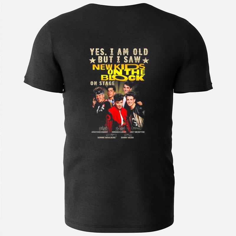 Yes I Am Old But I Saw New Kids On The Block Signatures T-Shirts