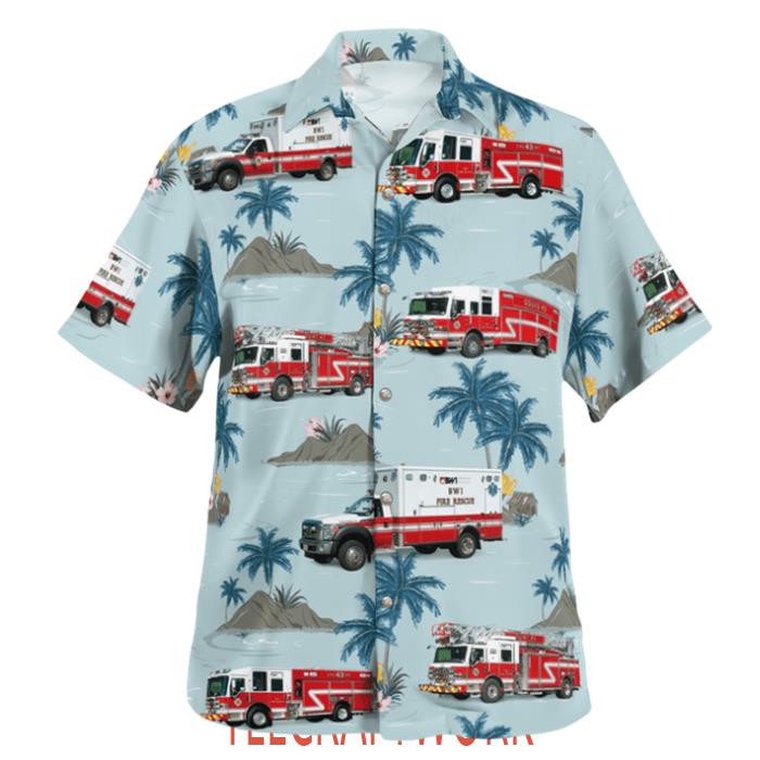 BWI Airport Fire & Rescue Department Station 43 Hawaiian Shirt