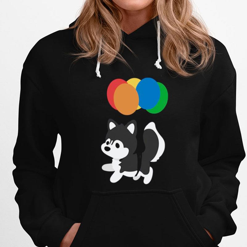 Balloon Husky Chibi Dog T-Shirts