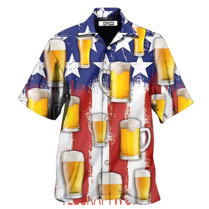 Beer Independence Day Happy Hawaiian Shirt