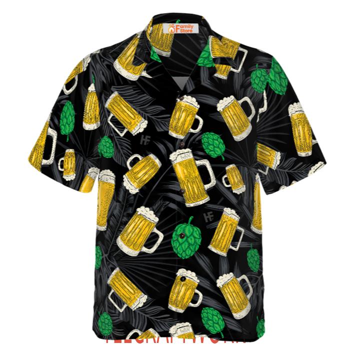 Beer Mugs And Hop Hawaiian Shirt