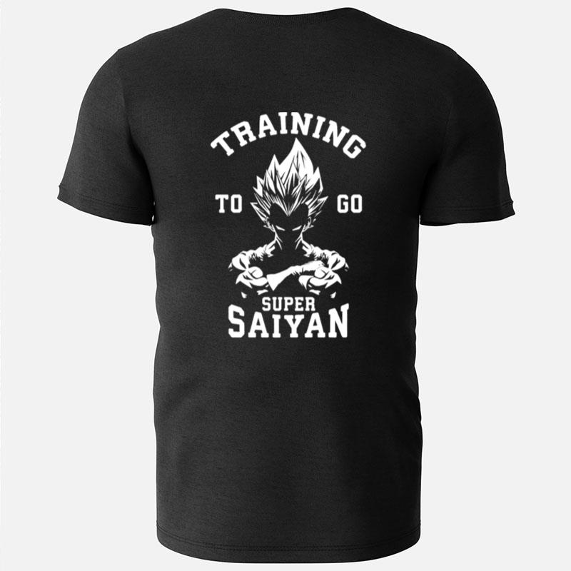 Black N White Training To Go Super Saiyan Dragon Ball T-Shirts