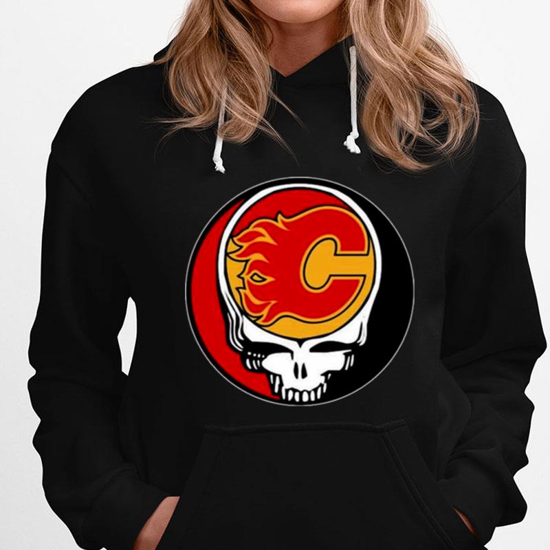 Calgary Flames Grateful Dead Steal Your Face Hockey Nhl T-Shirts