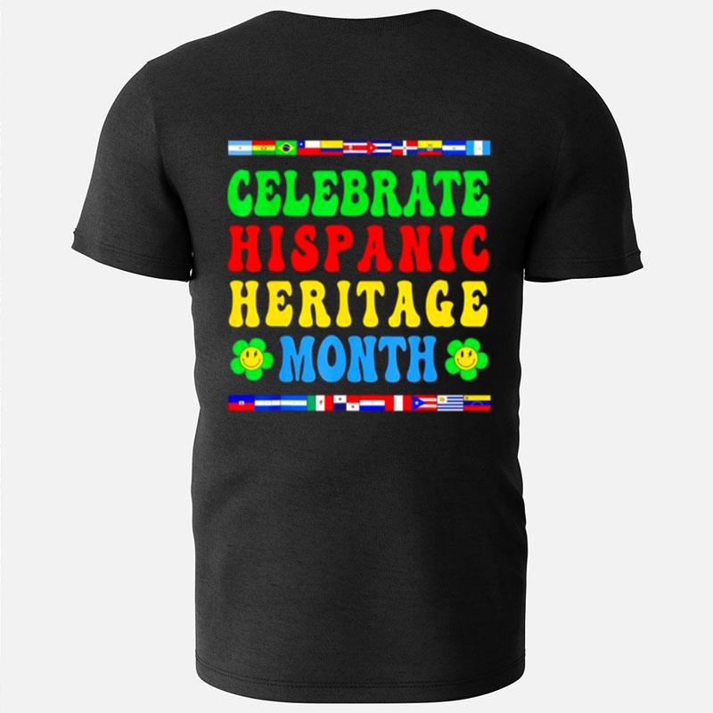Celebrate Hispanic Heritage Month Latino Hippie Country Flag T-Shirts