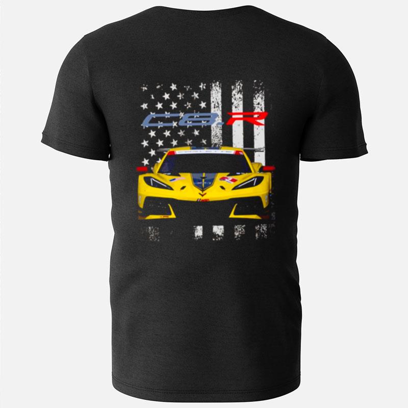 Corvette C8 Race Car Gtlm 3 Retro Nascar Car Racing T-Shirts