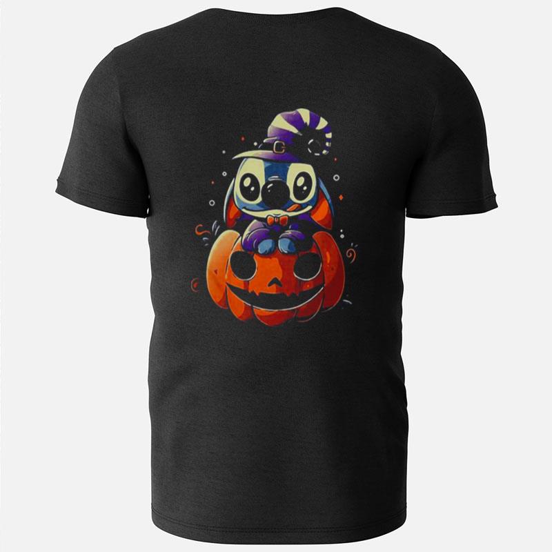 Cute Halloween Pumpkin Vintage Retro Art Stitch T-Shirts
