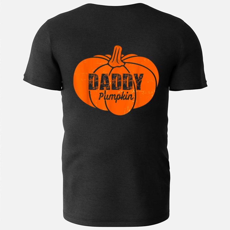 Daddy Pumpkin Matching Family Halloween Thanksgiving Funny Thanksgiving T-Shirts
