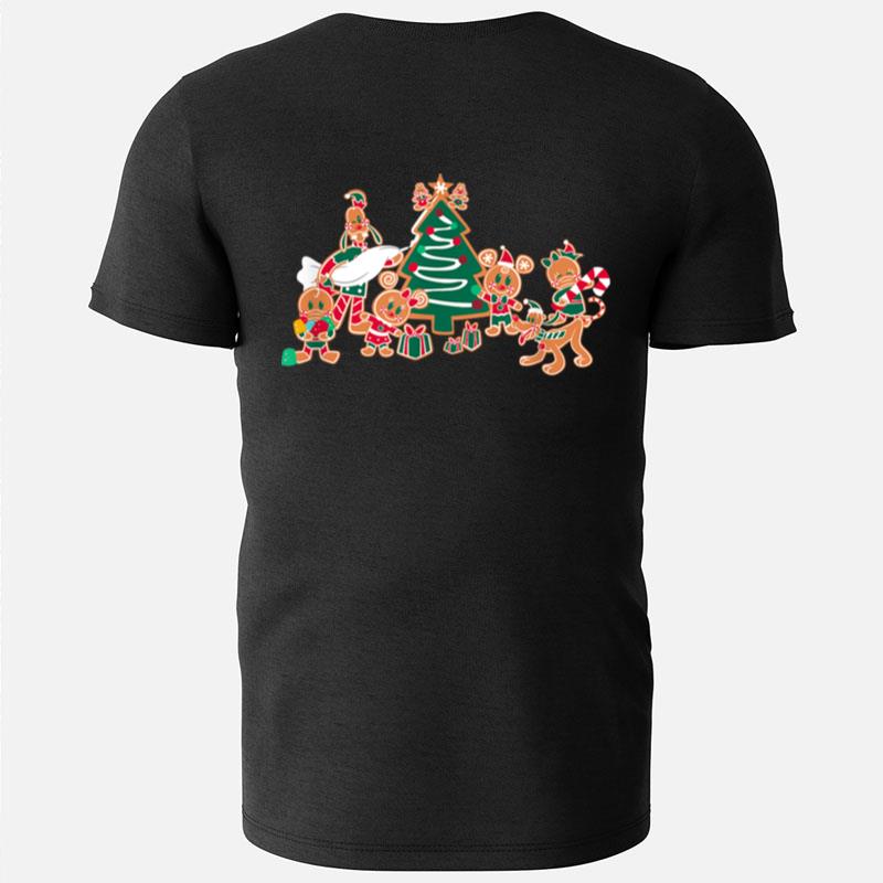 Disney Mickey Minnie Goofy Pluto Chip Dale Christmas Tree T-Shirts