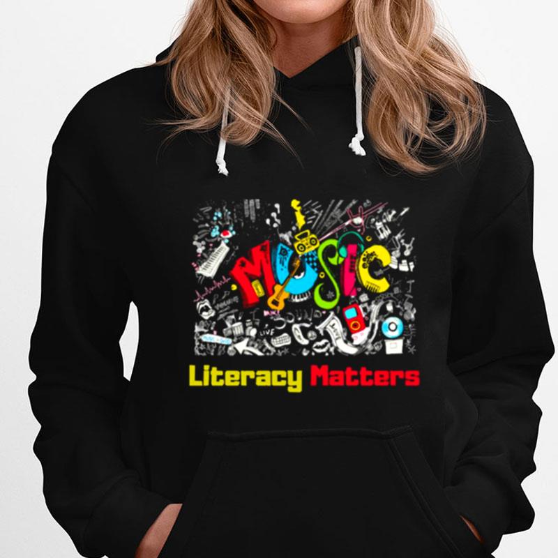 Doodle Art Music Literacy Matters For Music Lovers T-Shirts