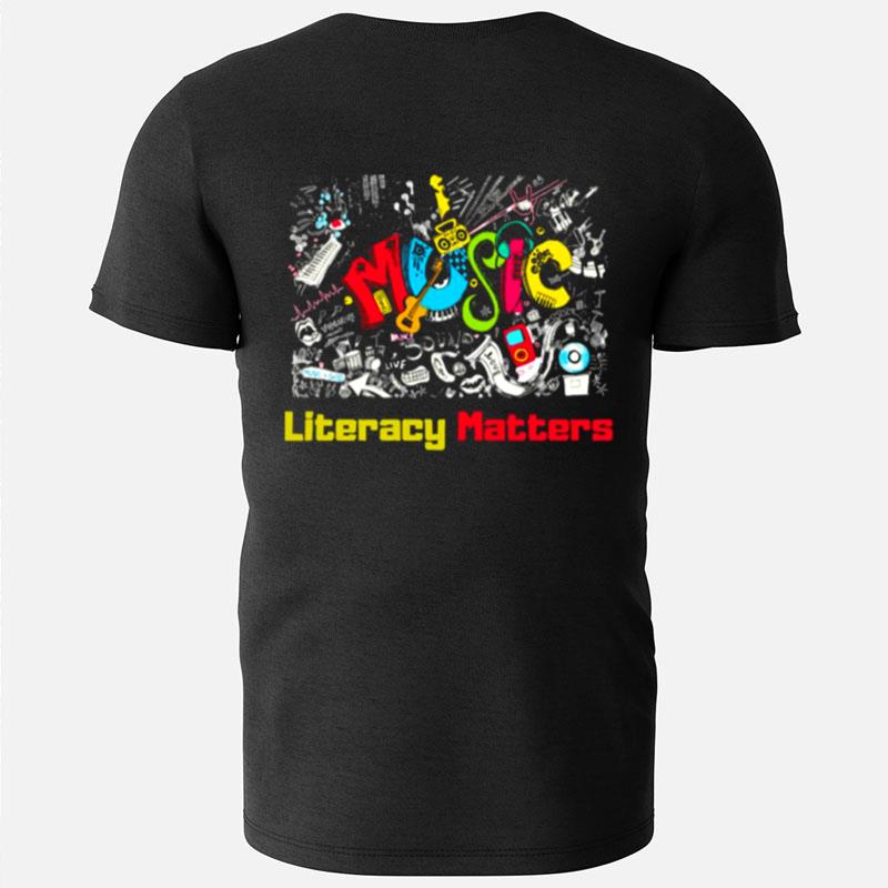 Doodle Art Music Literacy Matters For Music Lovers T-Shirts