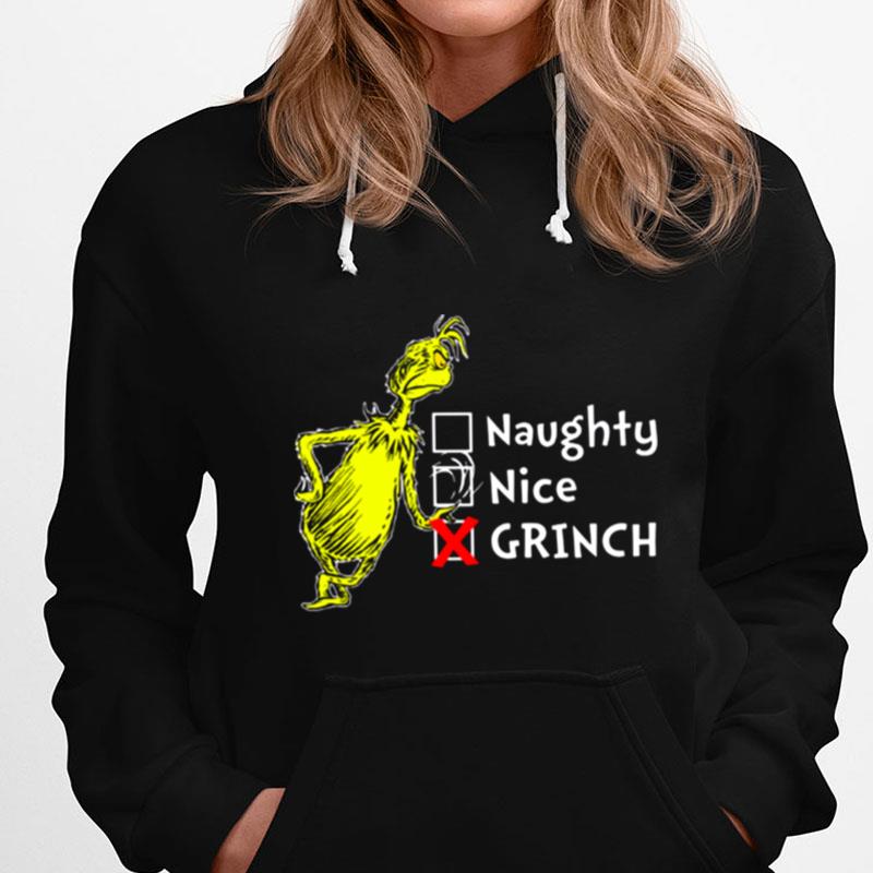 Grinch Naughty Nice Wonderful Time Of The Year Merry Christmas T-Shirts