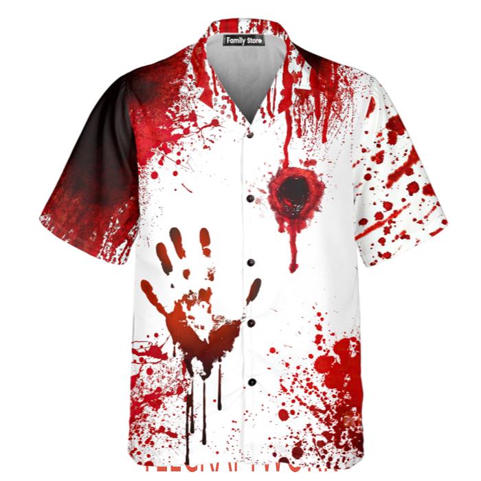 Halloween Blood They'll Never Find You Hawaiian Shirt