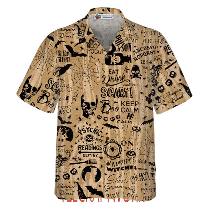 Halloween Ouija Hawaiian Shirt