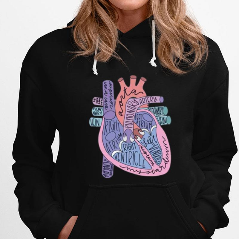Heart Anatomy Gift For Nurse Student T-Shirts