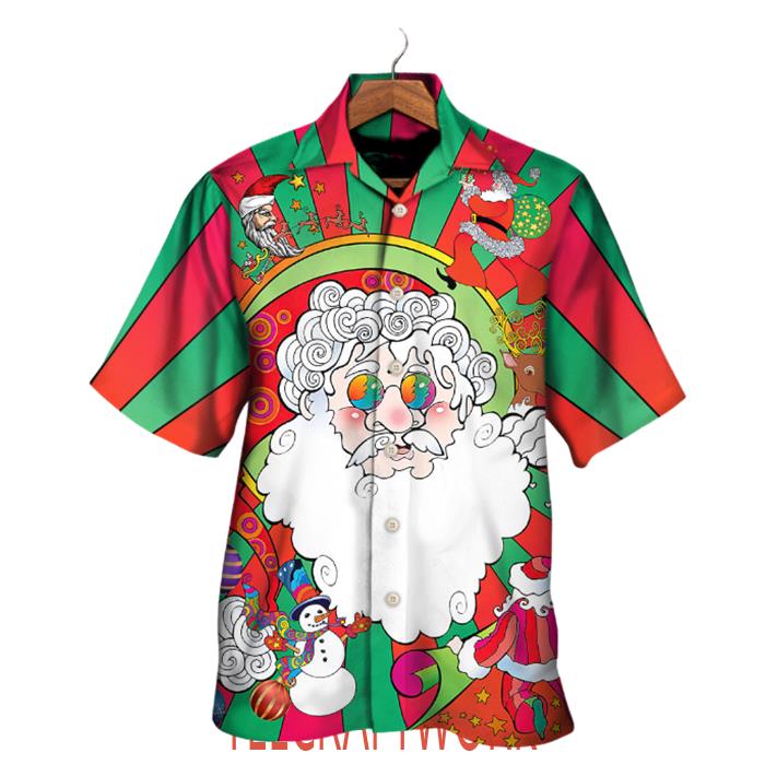Hippie Santa Fantasy World Unreal Hawaiian Shirt