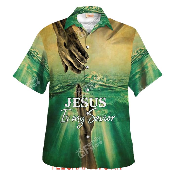Jesus Is My Savior Hold Your Hand Hawaiian Shirt