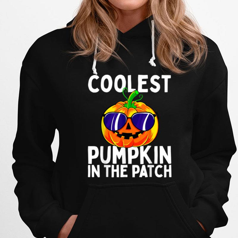 Kids Coolest Pumpkin In The Patch Halloween Boys Girls T-Shirts