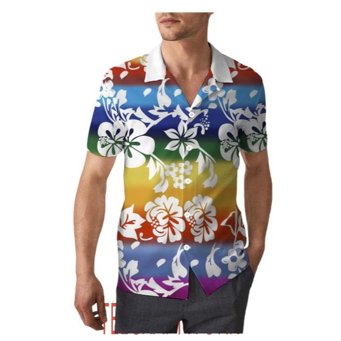 LGBT PrideFor Gaymer And Lesbian Couple Hawaiian Shirt