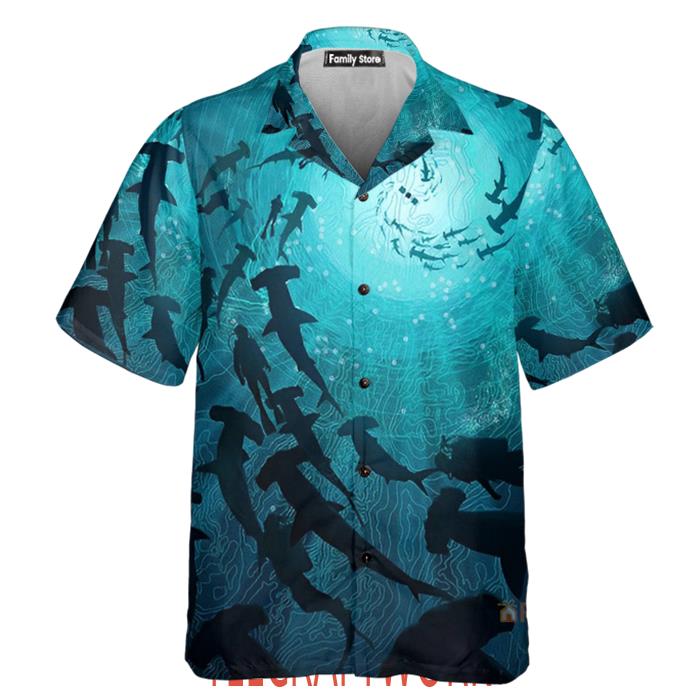 Marine Life Shark Hawaiian Shirt