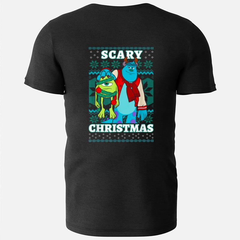 Monsters Christmas Scary Ugly Pattern Monsters Inc Cartoon Pixar T-Shirts