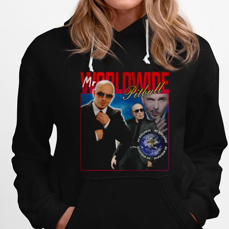 Mr Worldwide Homage Pitbull Music Inspired 90S Rap Vintage Graphic Bootleg T-Shirts