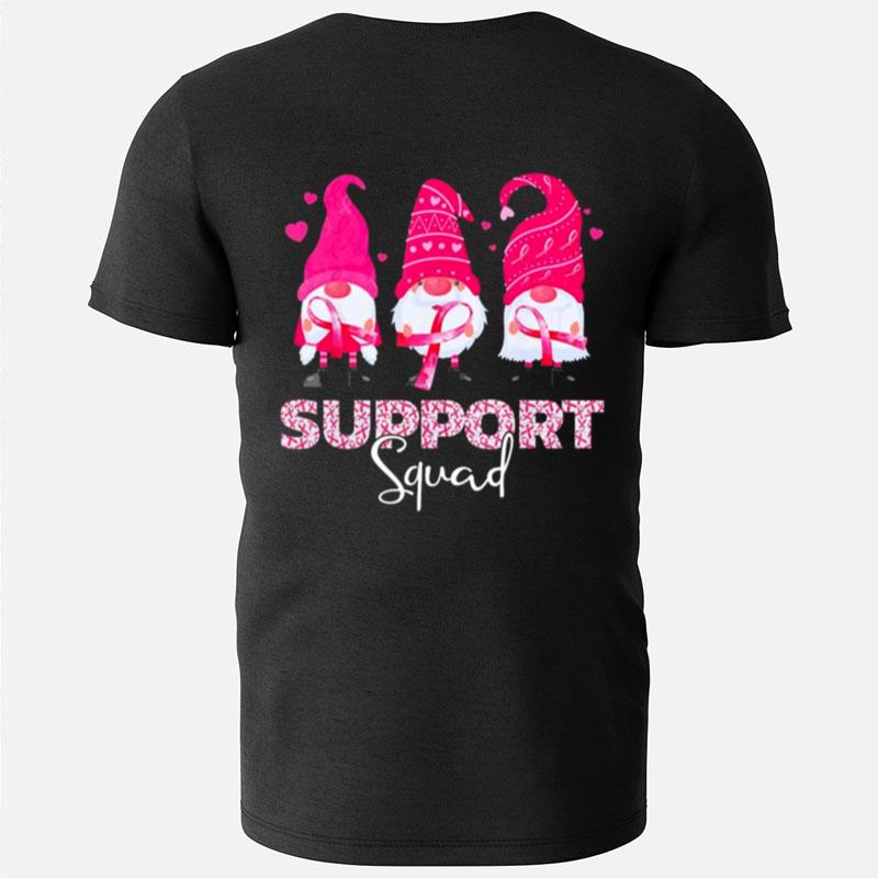 Pink Gnomies Support Squad Breast Cancer Awareness T-Shirts
