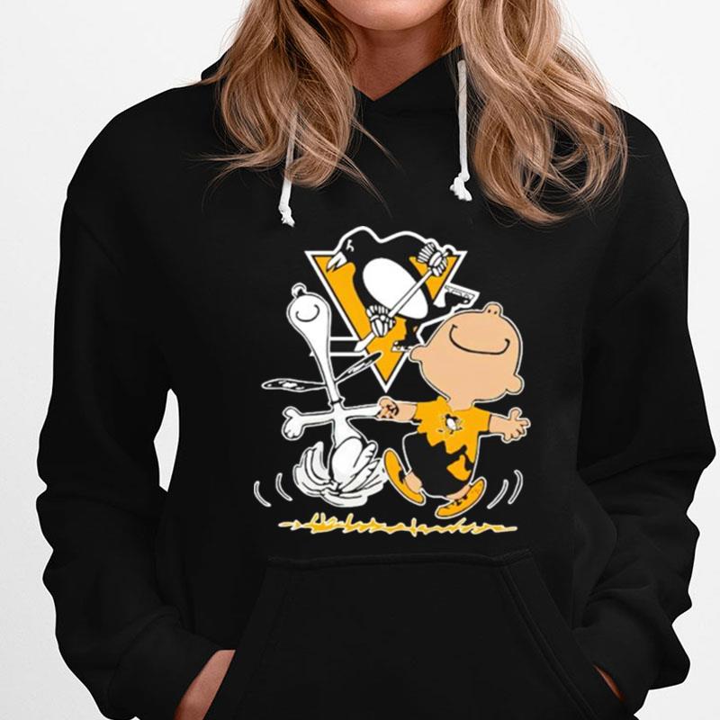 Pittsburgh Penguins Snoopy And Charlie Brown Dancing T-Shirts
