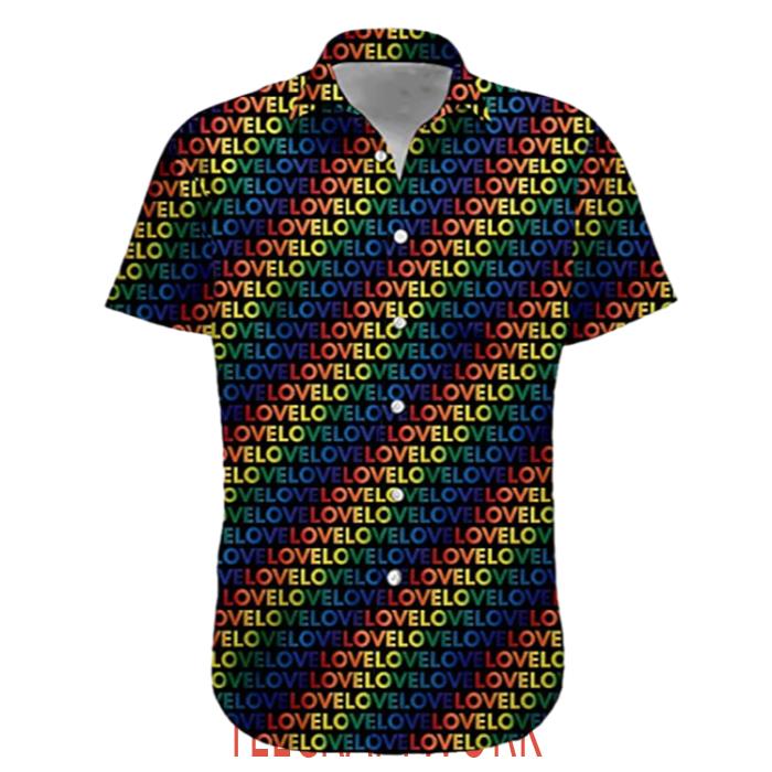 Products Lgbt Haiwaiian Rainbow Beach Hawaiian Shirt