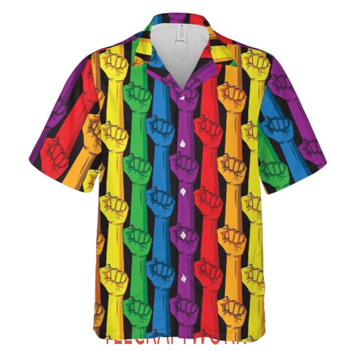 Rainbow Color LGBT Hawaiian Shirt