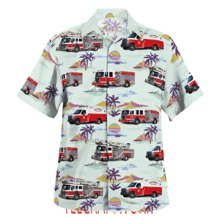 Sea Bright Fire Department Station 431 Hawaiian Shirt