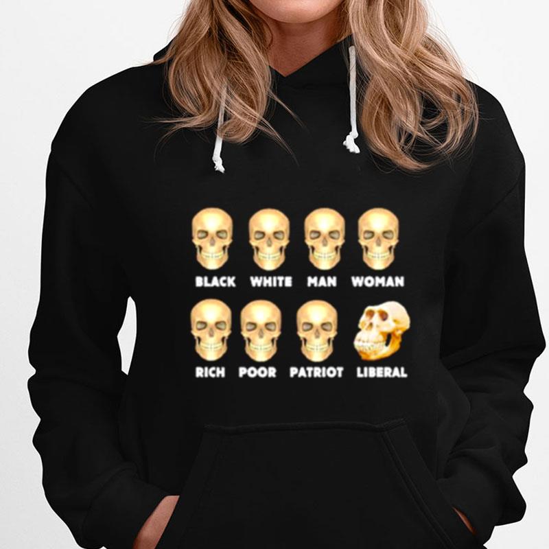 Skull Face Liberal Monkey T-Shirts