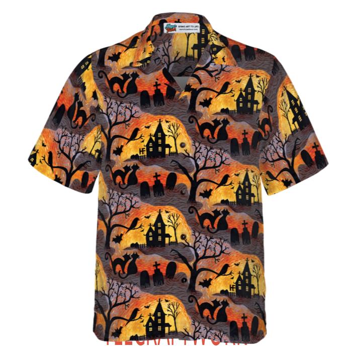 Spooky Night Halloween Hawaiian Shirt