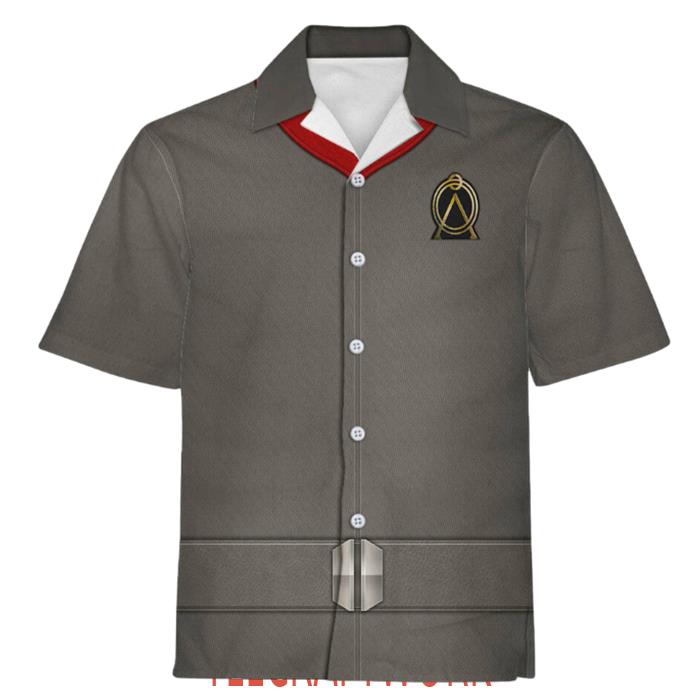 Star Trek Stargate Uniform Cool Hawaiian Shirt