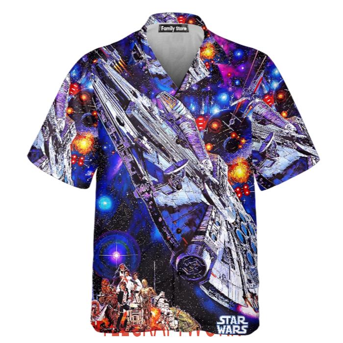 Starwars Darth Vader Millennium Falcon Hawaiian Shirt