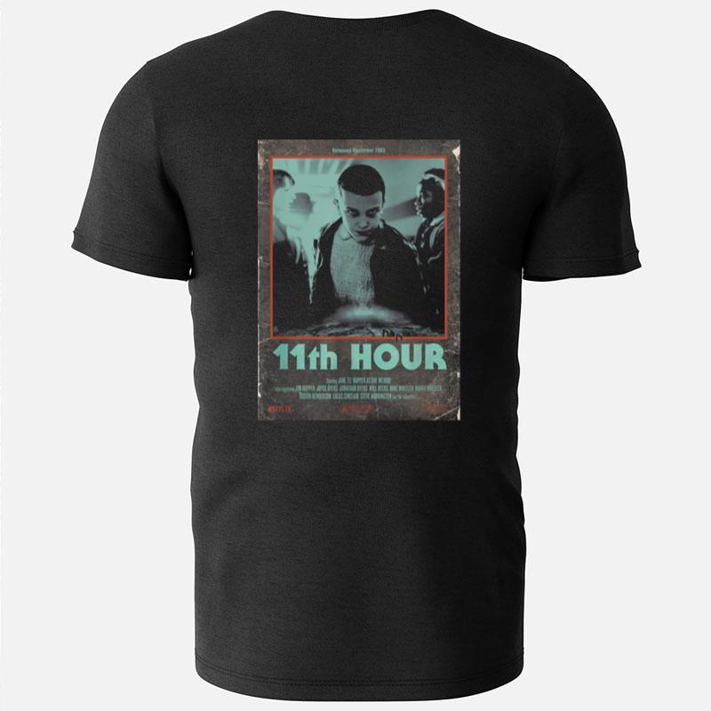 Stranger Things 4 Group Shot 11Th Hour Poster T-Shirts