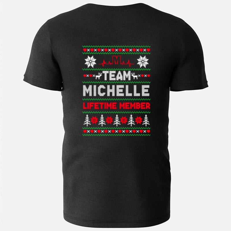 Team Michelle Lifetime Member Ugly Christmas T-Shirts