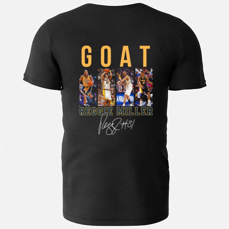 The Goat Design Reggie Miller Choke Basketball Signature T-Shirts